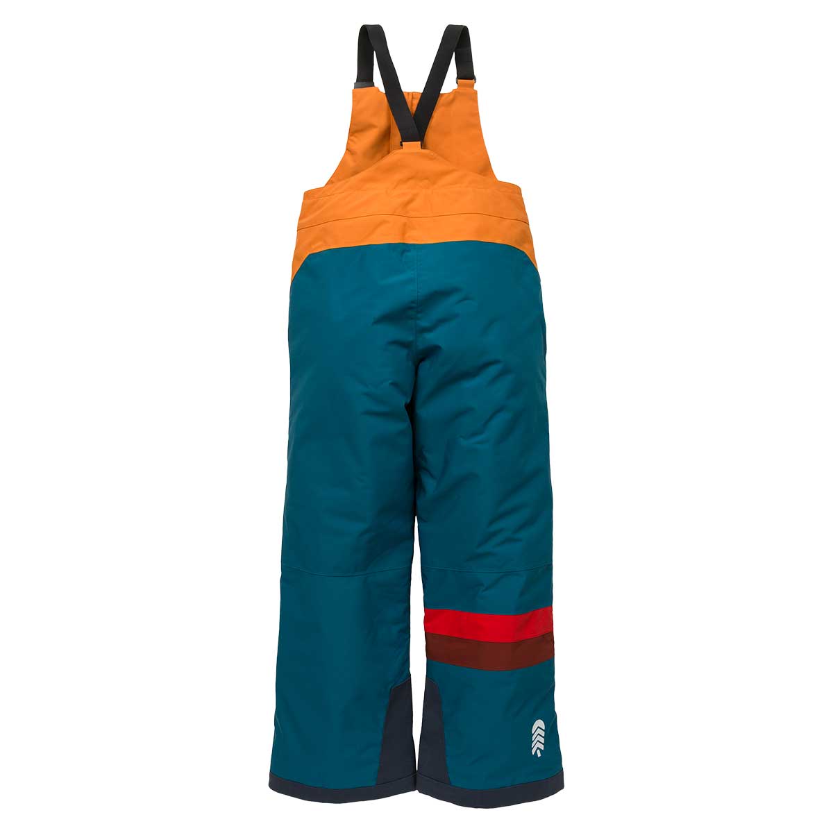Town Hall Mountain Town Winter Bib Kids' in Peach Caramel and Blue Coral